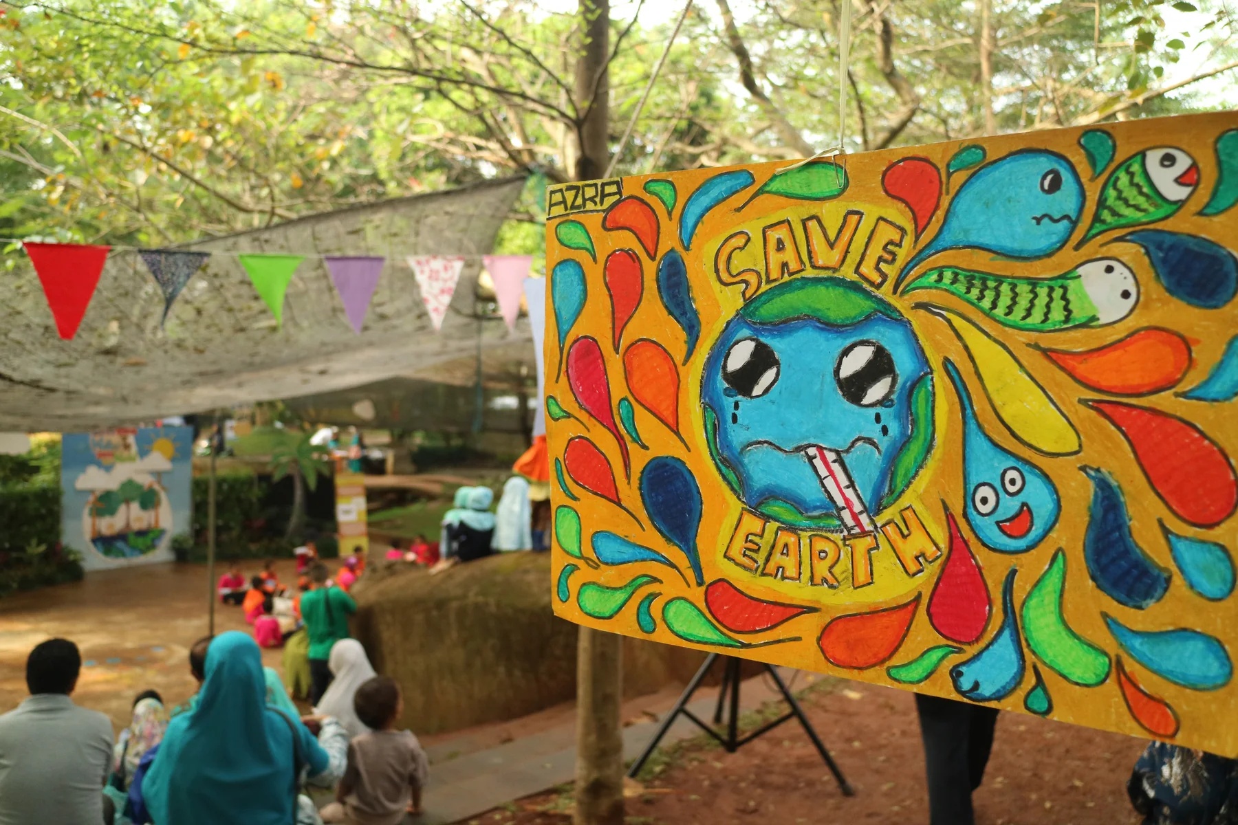 Dokumentasi kegiatan Earth Day Sekolah Alam Depok